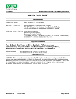 safety data sheet