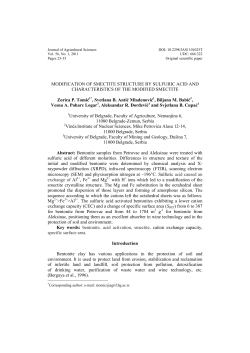 Modification of smectite structure by sulfuric acid