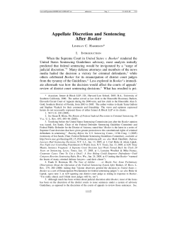 Appellate Discretion and Sentencing After Booker