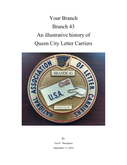 Branch History 2016