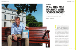 will this man do away with schoolbooks?