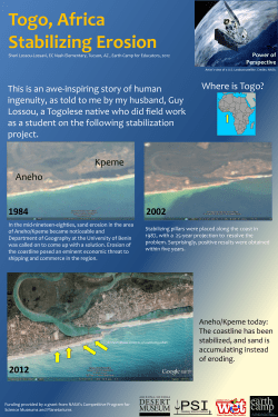 Togo: Stabilizing Erosion