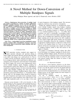 A Novel Method for Down-Conversion of Multiple Bandpass