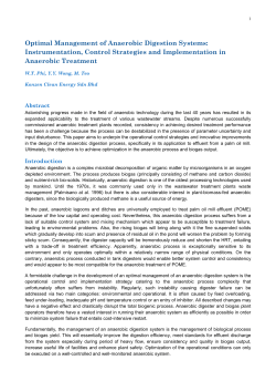 Optimal Management of Anaerobic Digestion Systems