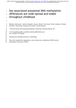 Sex-associated autosomal DNA methylation differences are wide