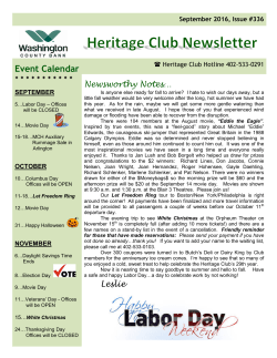 September 2016 - Washington County Bank