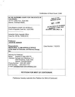 original petition to the state Supreme Court