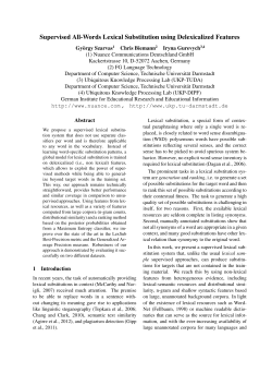 Supervised All-Words Lexical Substitution using