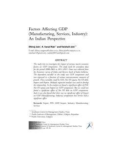 Factors Affecting GDP (Manufacturing, Services