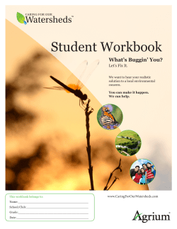 Student Workbook - Caring For our watersheds
