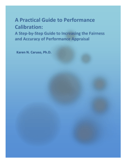 A Practical Guide To Performance Calibration