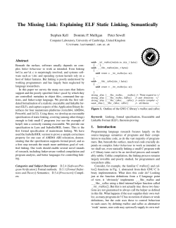 The Missing Link: Explaining ELF Static Linking, Semantically
