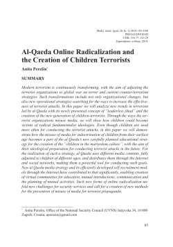 Al-Qaeda Online Radicalization and the Creation of Children Terrorists