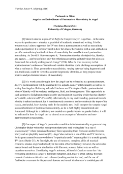 Postmodern Bites: Angel as an Embodiment of Postmodern