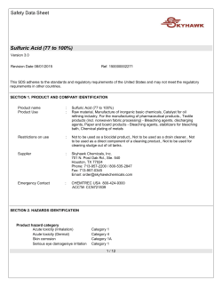 Sulfuric Acid (77 to 100%)