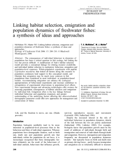 Linking habitat selection, emigration and population dynamics of