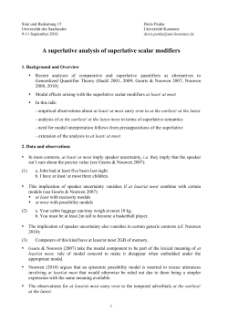 A superlative analysis of superlative scalar modifiers