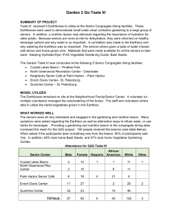 Garden 2 Go Taste It! - Tampa Bay Network To End Hunger