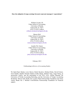 Does the midpoint of range earnings forecasts represent managers
