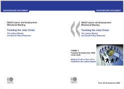 Tackling the Jobs Crisis