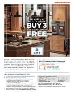 Get a dishwasher Via online or mail