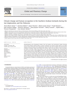 Climate change and human occupation in the Southern Arabian