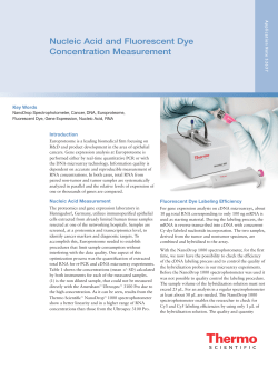 Nucleic Acid and Fluorescent Dye Concentration