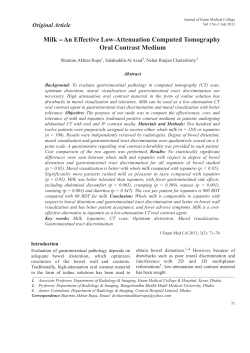 Milk -- An Effective Low-Attenuation Computed Tomography Oral