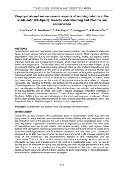 Biophysical- and socioeconomic aspects of land degradation in the