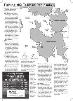 Fishing the Tasman Peninsula