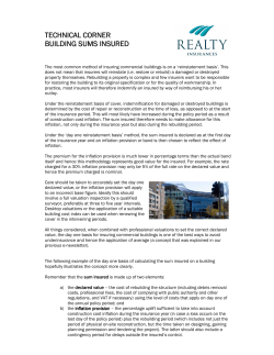 technical corner building sums insured building