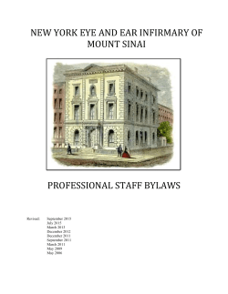 professional staff bylaws