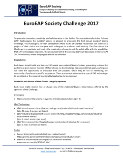 EuroEAP Society Challenge 2017 call