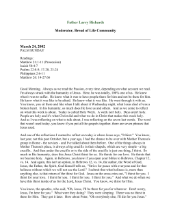 PDF Homily - The Reason For Our Hope