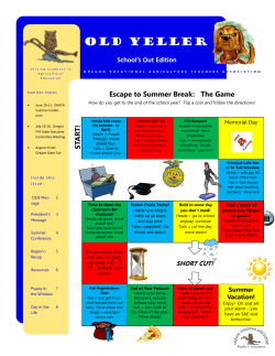 Old Yeller - Oregon Agriculture Teachers Association