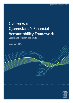 Overview of Queensland`s Financial Accountability Framework (PDF