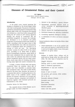 Diseases of Ornamental Fishes and their Control