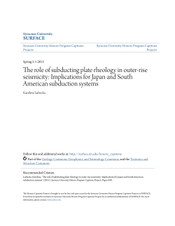The role of subducting plate rheology in outer