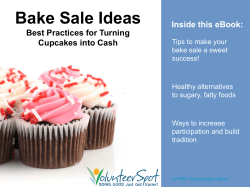 Bake Sale Ideas