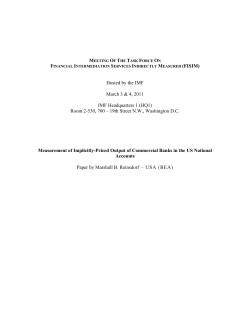 Measurement of Implicitly-Priced Output of Commercial Banks in the