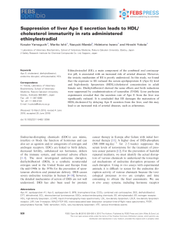 Suppression of liver Apo E secretion leads to HDL/cholesterol