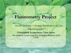 Ocean Institute Fluorometry Project