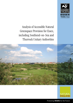 Accessible natural greenspace provision in Essex