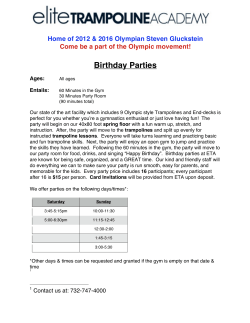 Birthday Parties - Elite Trampoline Academy