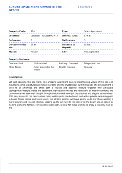 luxury apartment opposite the beach 1 450 000 - fenix