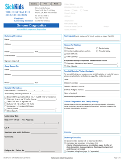 Genome Diagnostics