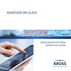 adhesion on glass