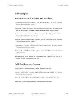 Societies, Religion, and History: Bibliography - Gutenberg