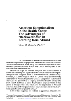 Americ.Exceptionalism.Med Care Res Rev-1987
