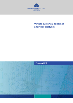 Virtual currency schemes - a further analysis - ECB